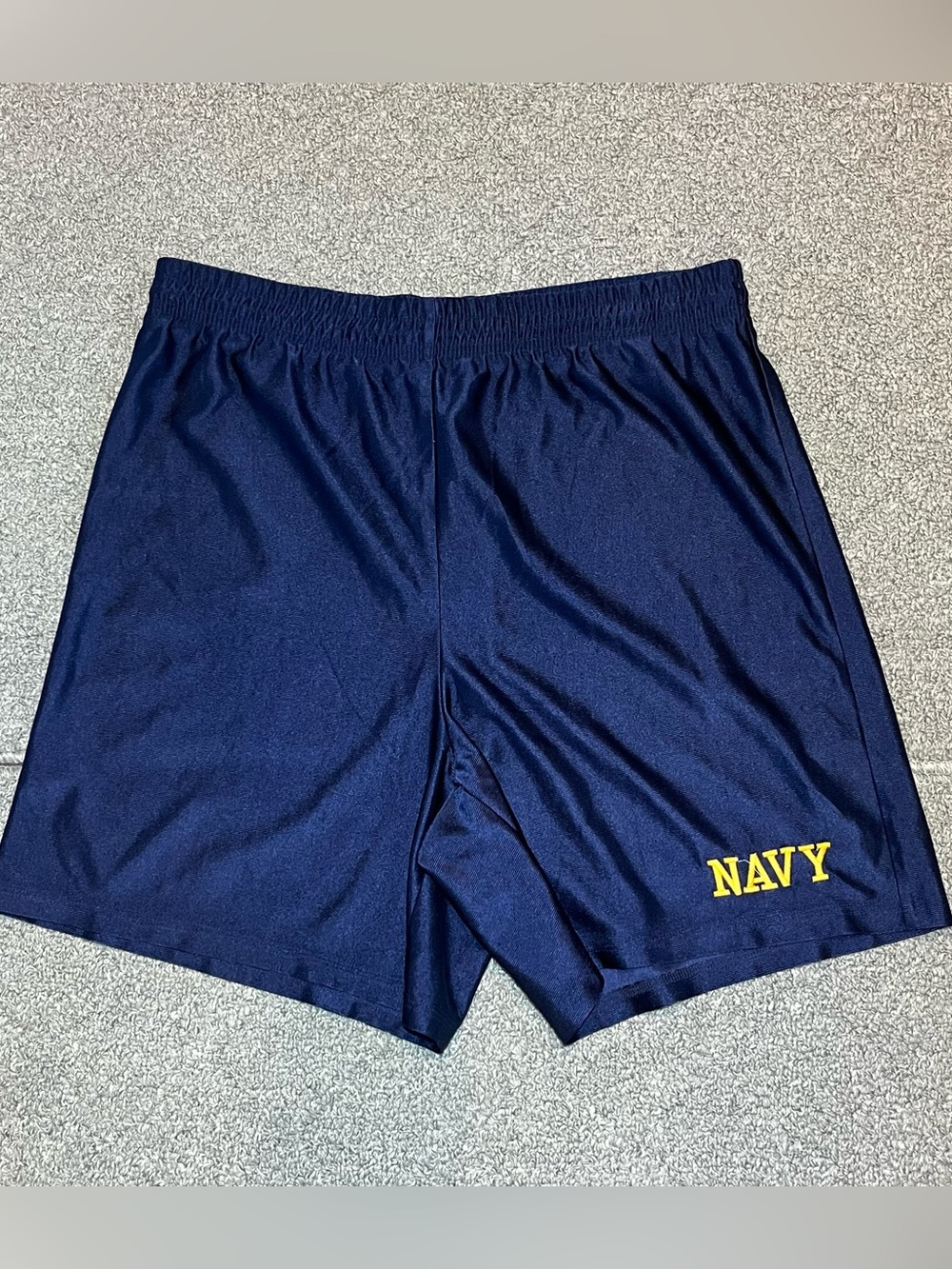 US Navy PT Shorts Mens Size Medium Blue Running Gym Athletic Training USN